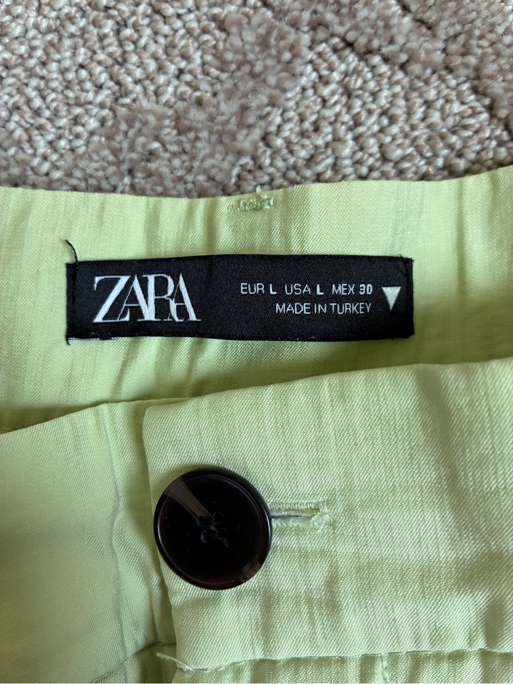 Pleated green Zara trousers - Picture 3 of 9